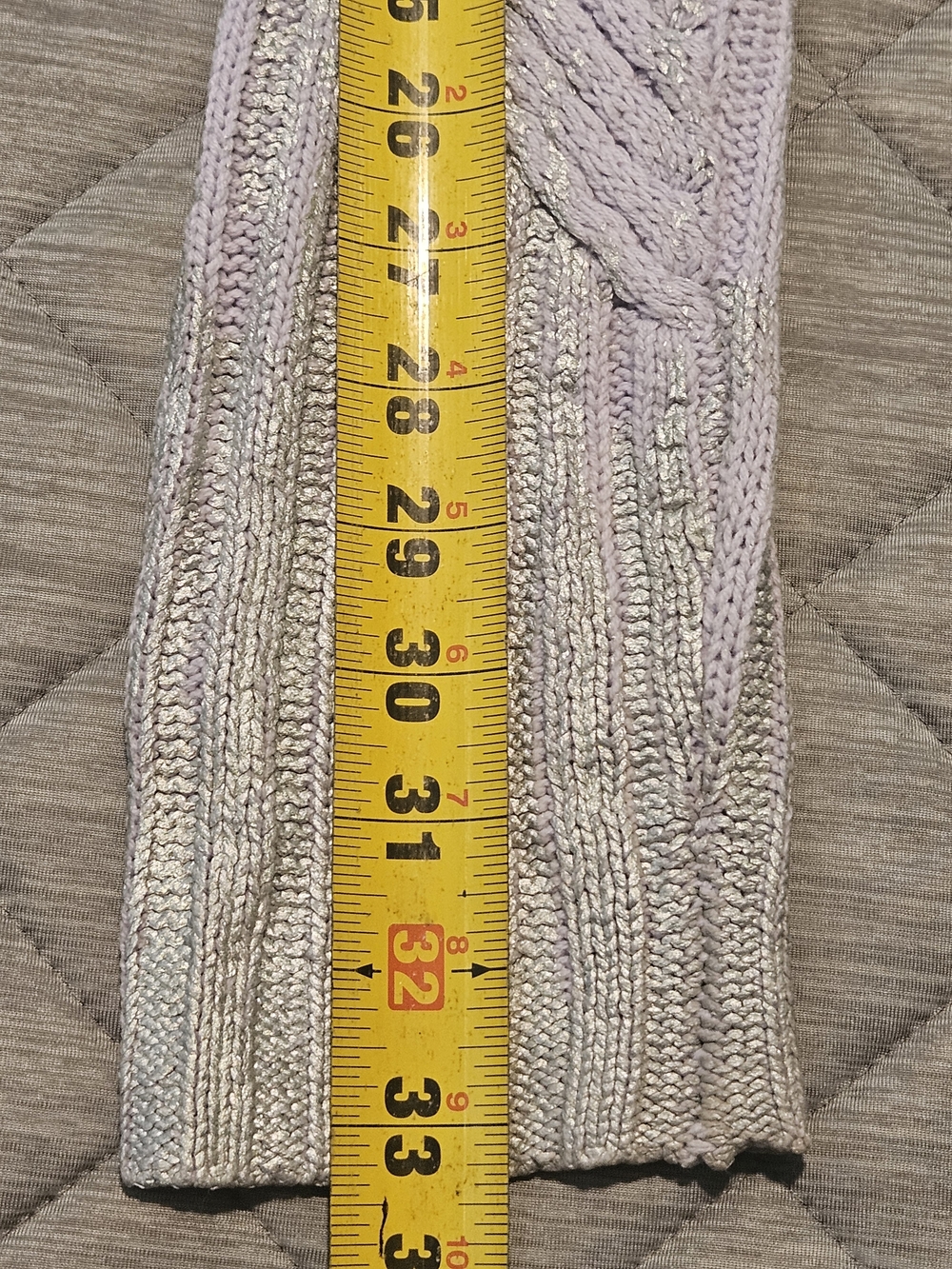 Wildfox Lilac Silver Ombre Ribbed Sweater Size XS Purple Violet Winter Fall - Picture 8 of 8